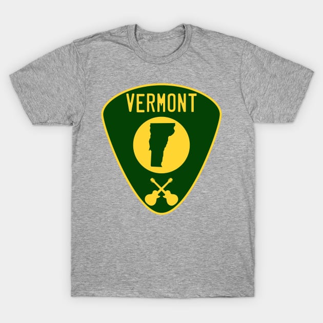 Vermont Guitar Pick T-Shirt by fearcity